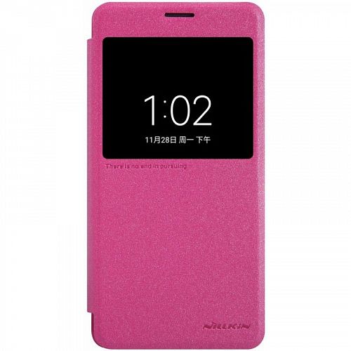 Чехол-книжка Nilkin Sparkle Pink для Redmi Note 5A (Розовый) — фото